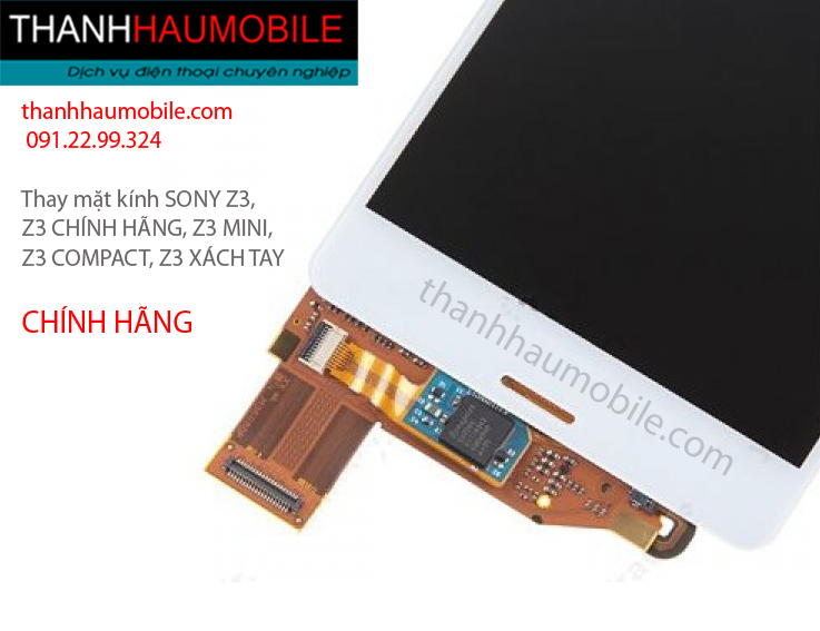 thay [mặt kính Sony Z3 - z3 mini] chính hãng tại Hà Nội | {thanhhaumobile.com}